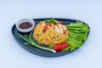 Asian Fired Rice with Seafood